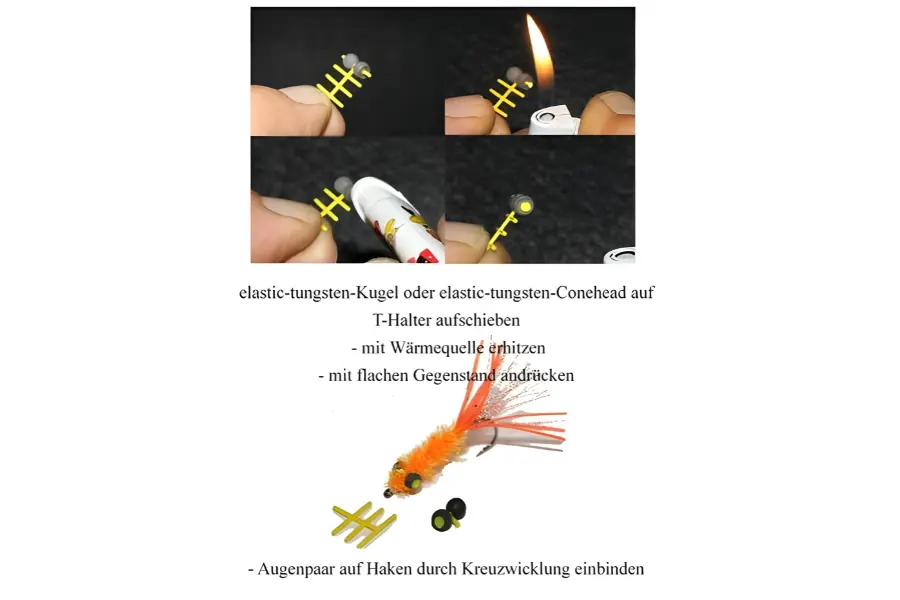 T-Halter Kunststoff Elastic-Tungsten